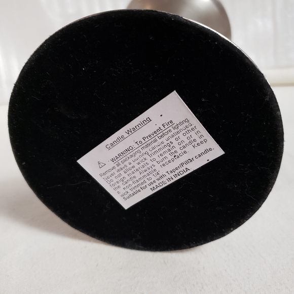 Silvertone candle holder. One 7 inch tall. - Picture 2 of 8